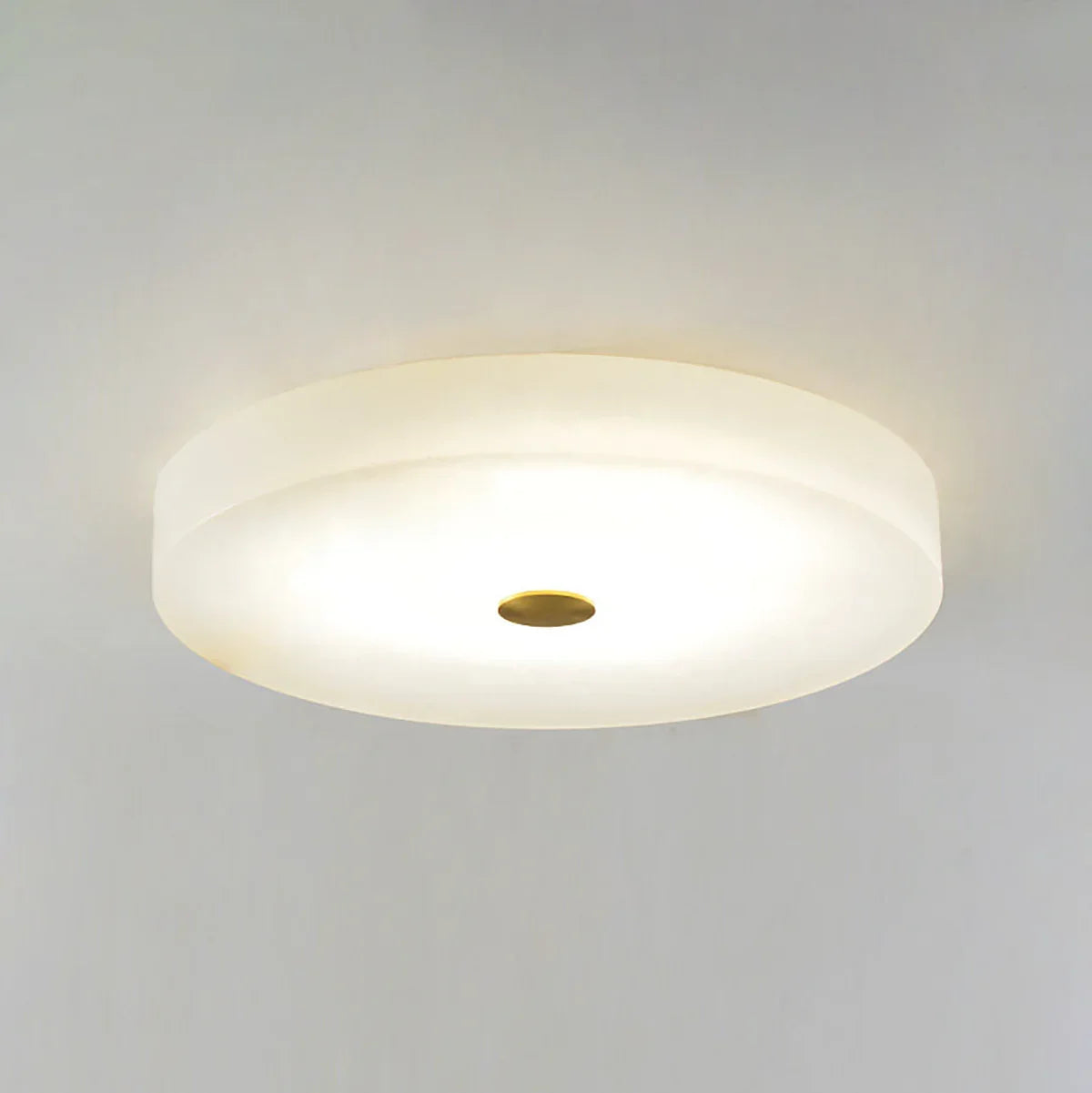 Disc Shaped Sophie Alabaster Ceiling Lamp | wildoxy