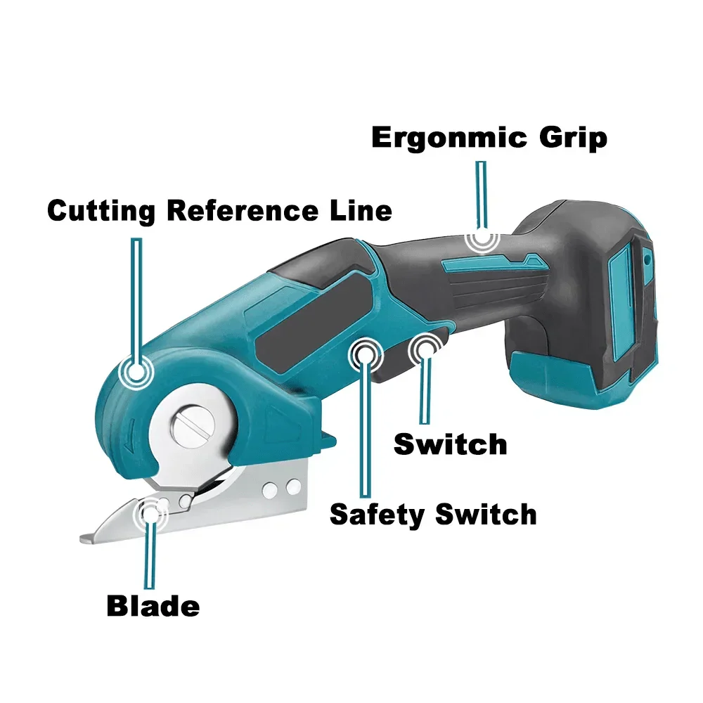 Dispozitiv de tăiat țesături fără fir DIYTRIX — tăieri rapide și precise, mâner ergonomic