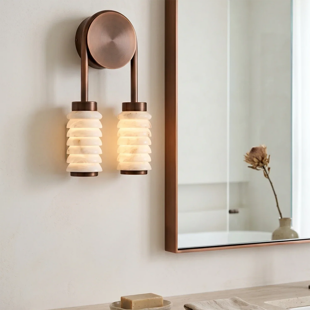 Spiral Alabaster Wall Lamp | wildoxy