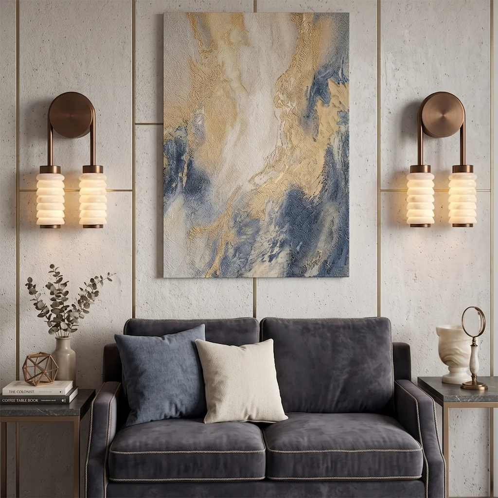 Spiral Alabaster Wall Lamp | wildoxy