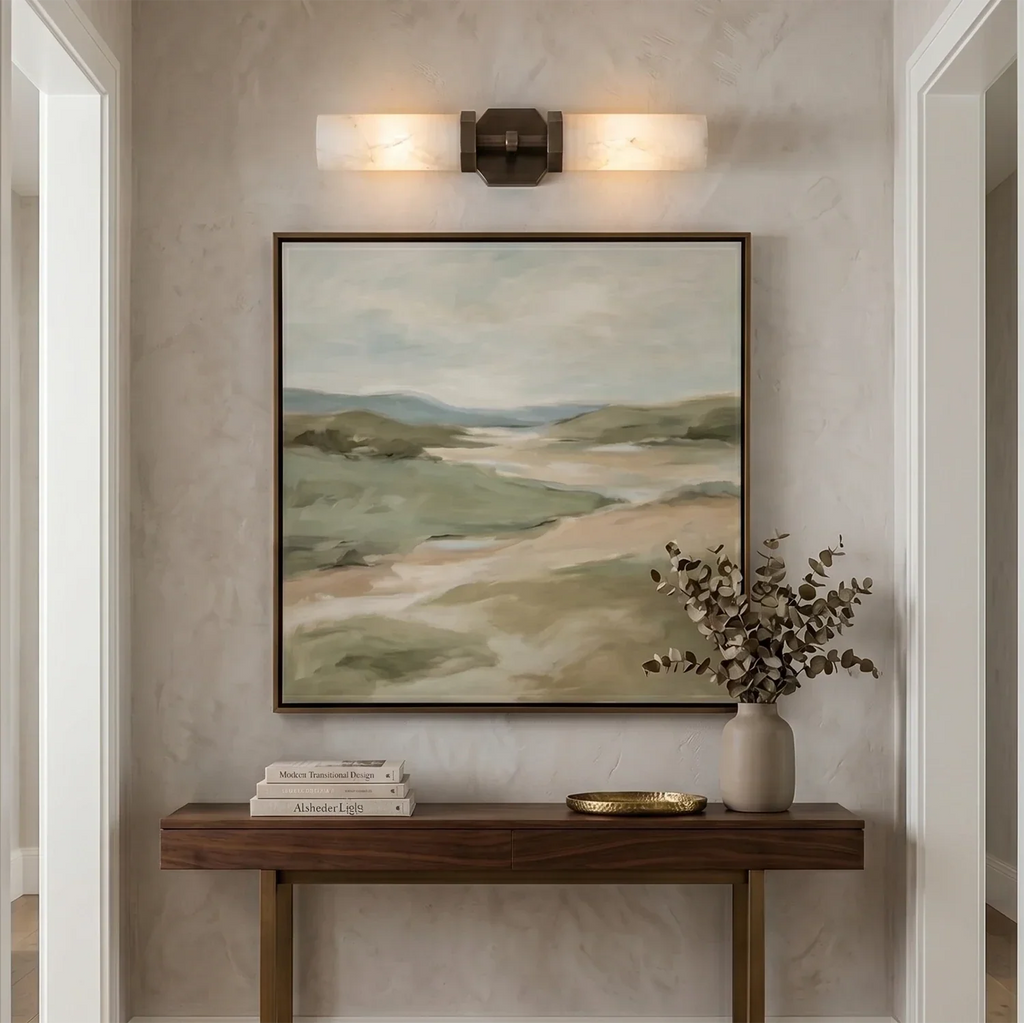 Double-Head Alabaster Wall Sconce | wildoxy