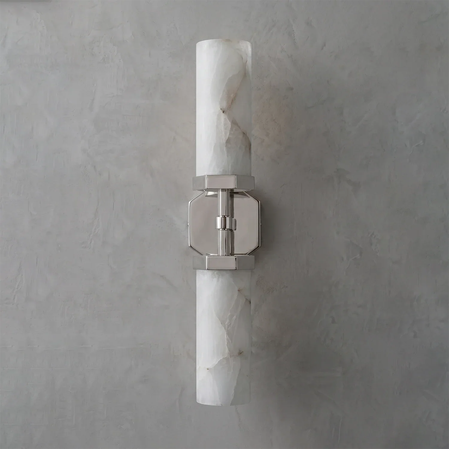 Double-Head Alabaster Wall Sconce | wildoxy