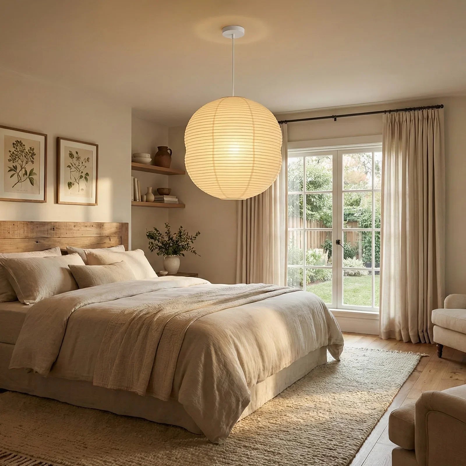 Akari Double Hemispherical Pendant Light | wildoxy