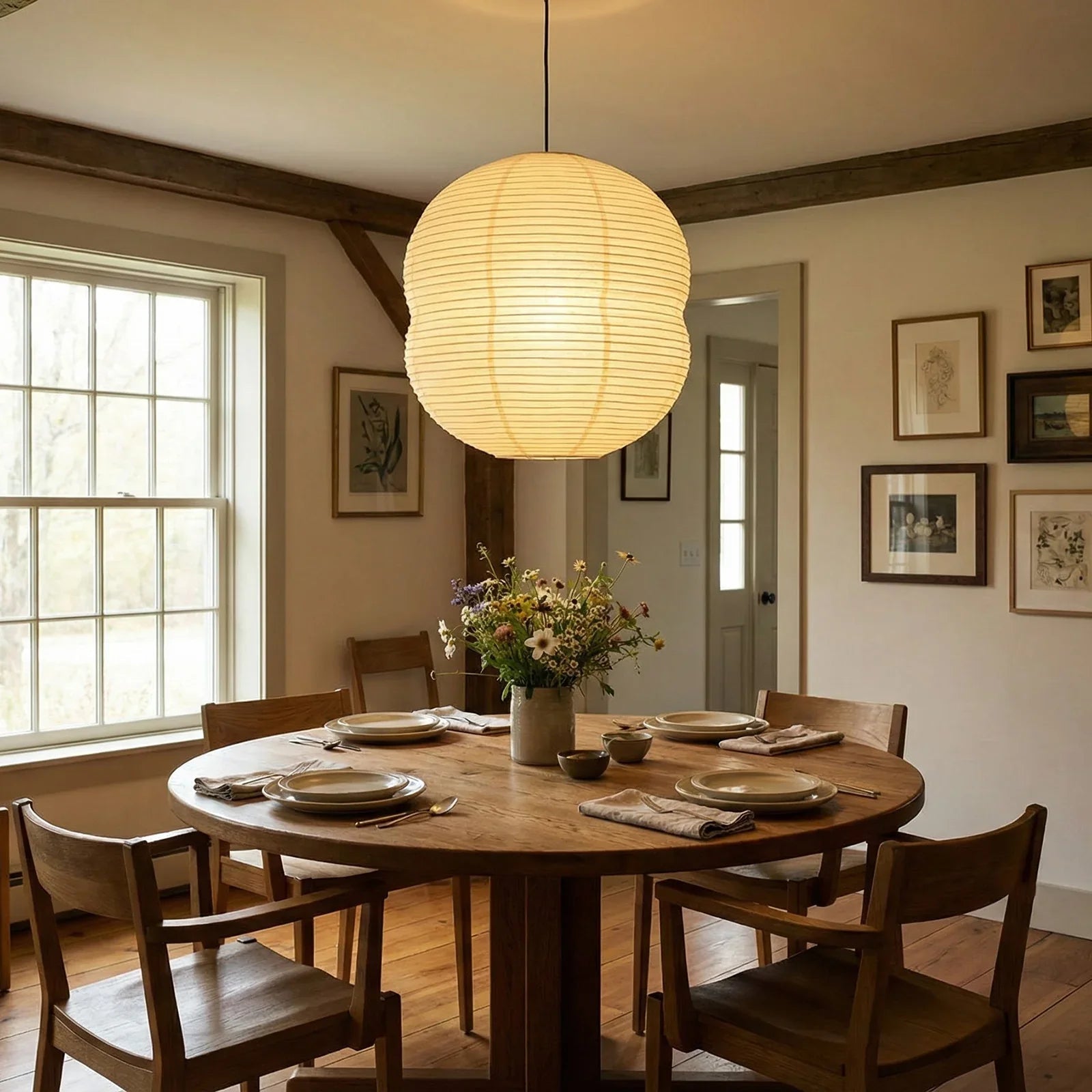 Akari Double Hemispherical Pendant Light | wildoxy