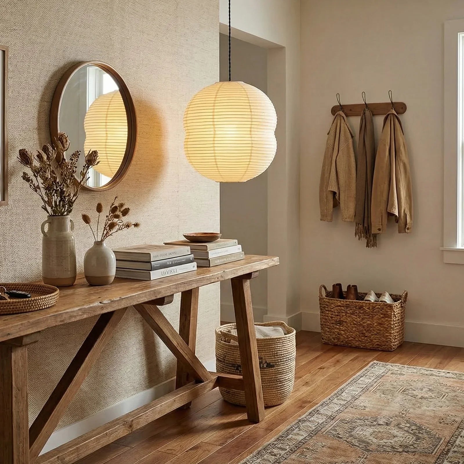Akari Double Hemispherical Pendant Light | wildoxy