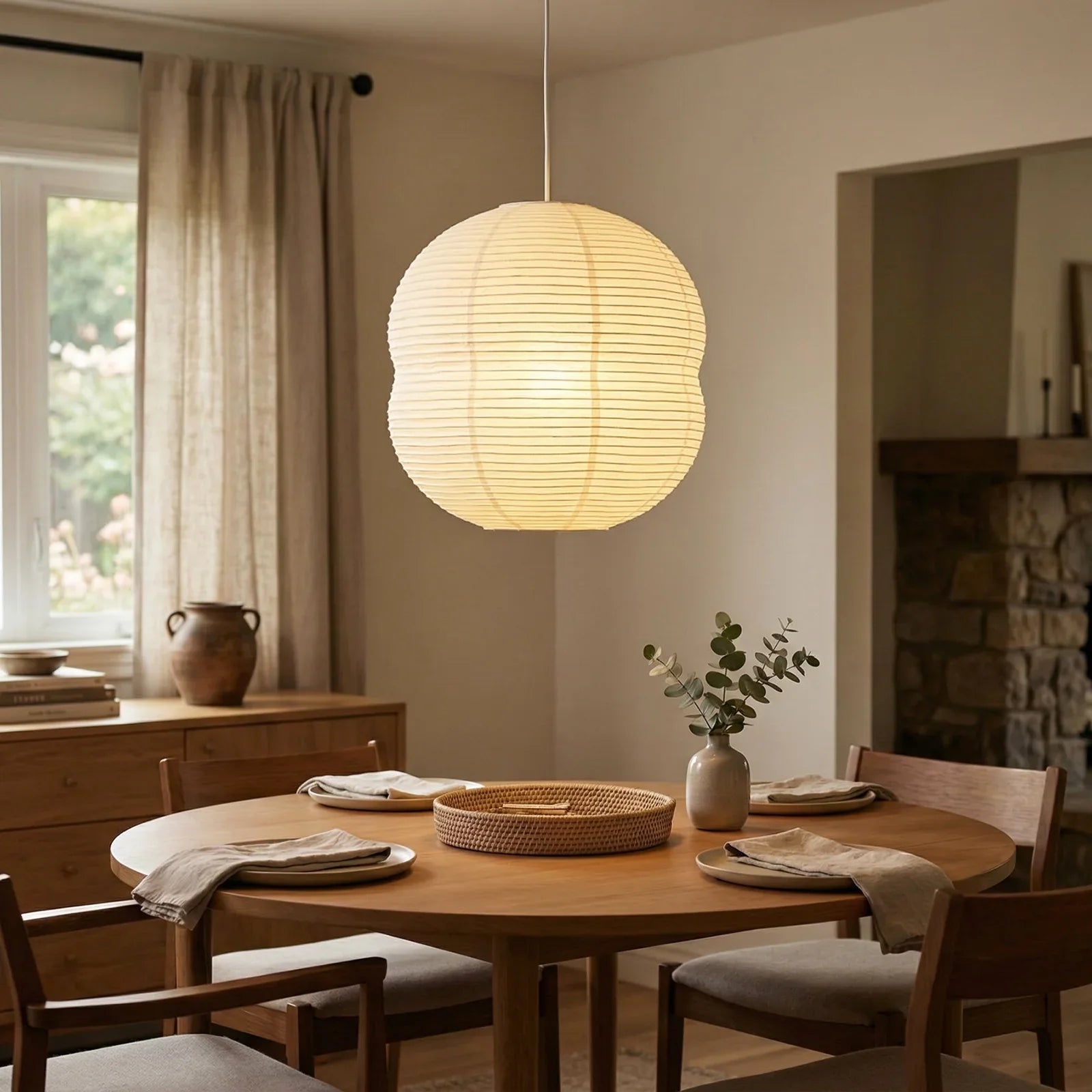 Akari Double Hemispherical Pendant Light | wildoxy
