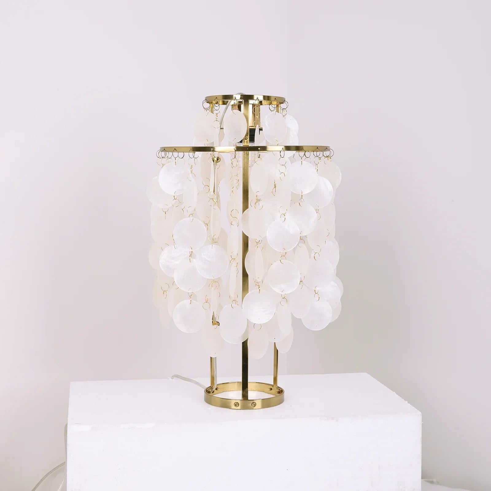 Double Layer Shell Table Lamp | wildoxy
