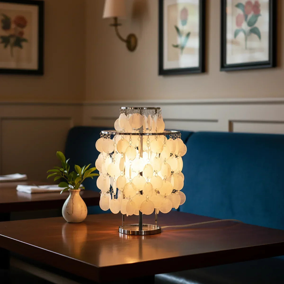 Double Layer Shell Table Lamp | wildoxy