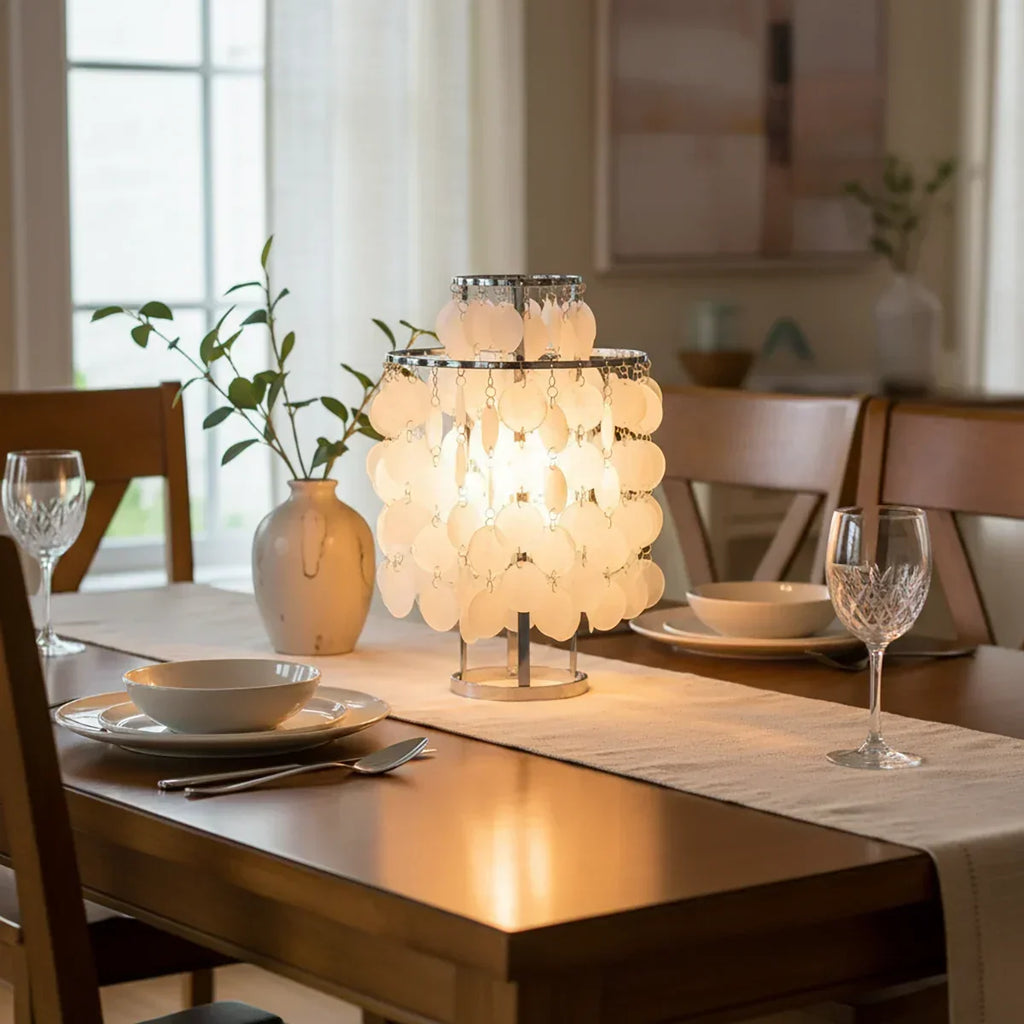 Double Layer Shell Table Lamp | wildoxy