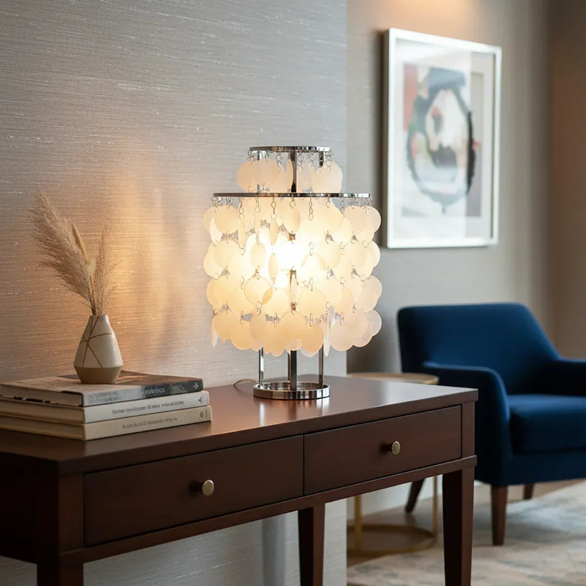 Double Layer Shell Table Lamp | wildoxy