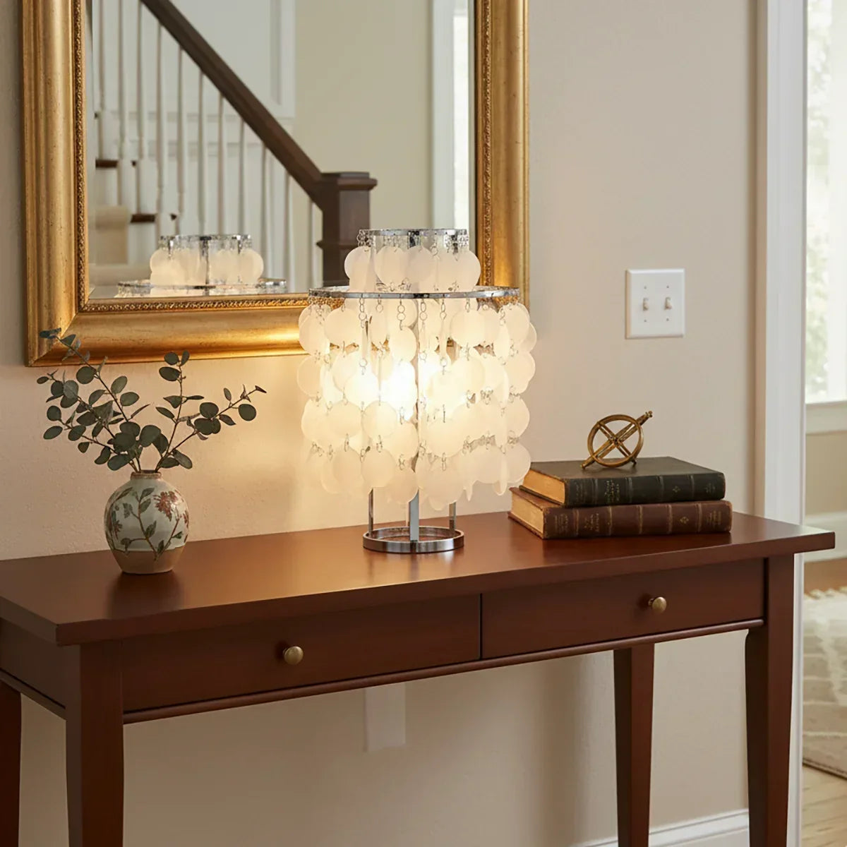 Double Layer Shell Table Lamp | wildoxy