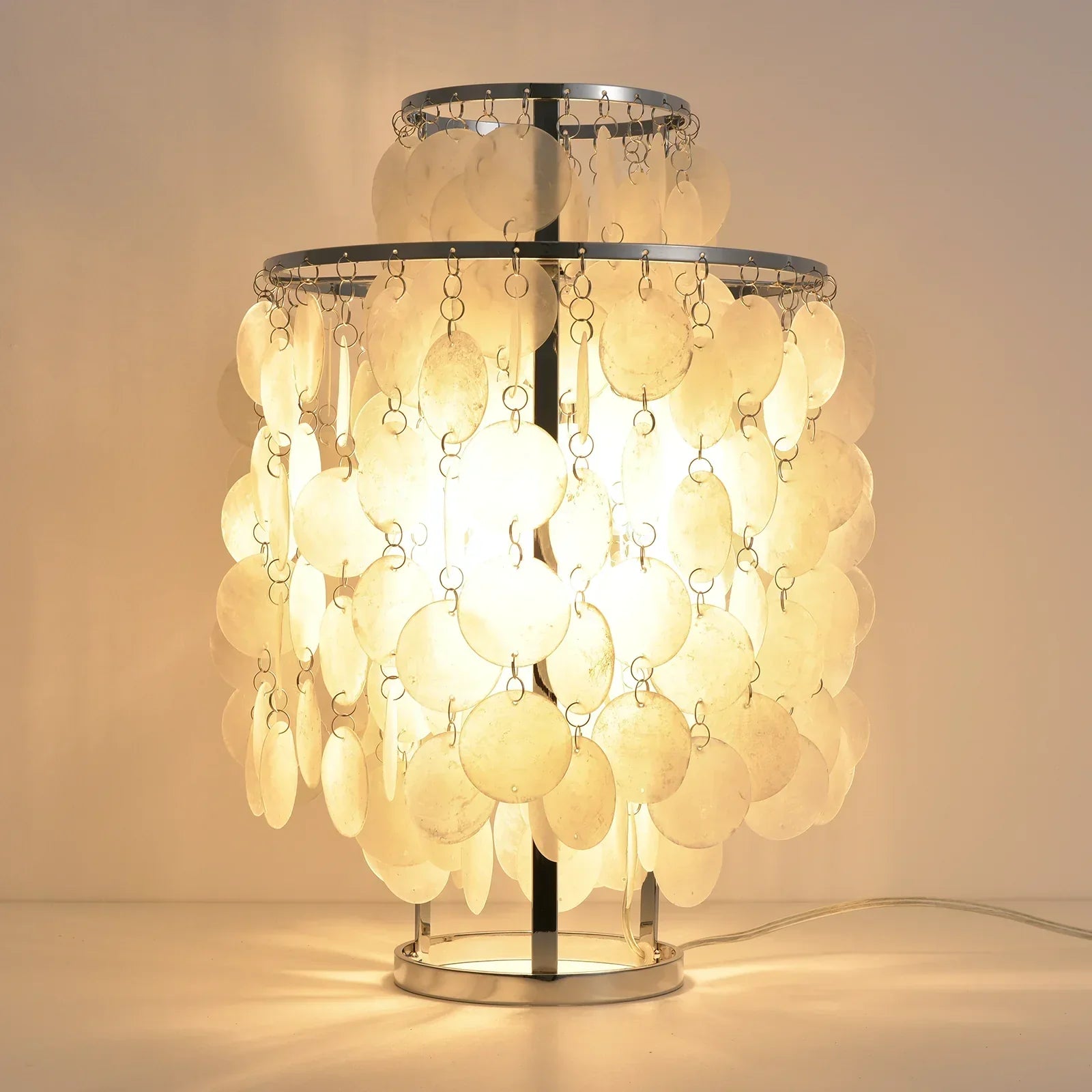 Double Layer Shell Table Lamp | wildoxy