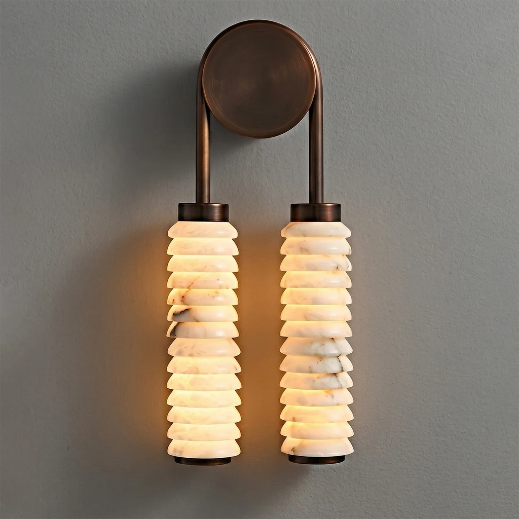 Spiral Alabaster Wall Lamp | wildoxy
