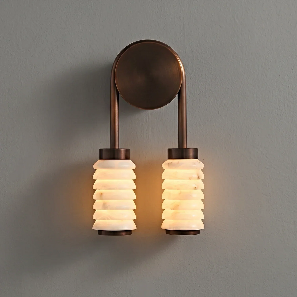 Spiral Alabaster Wall Lamp | wildoxy