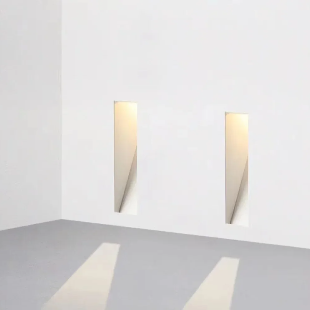 Lámpara de pared LED sin marco de 3W — Luz con sensor para escaleras, blanca