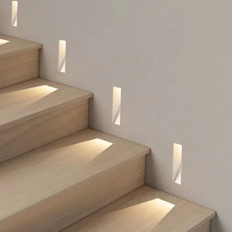 Lámpara de pared LED sin marco de 3W — Luz con sensor para escaleras, blanca