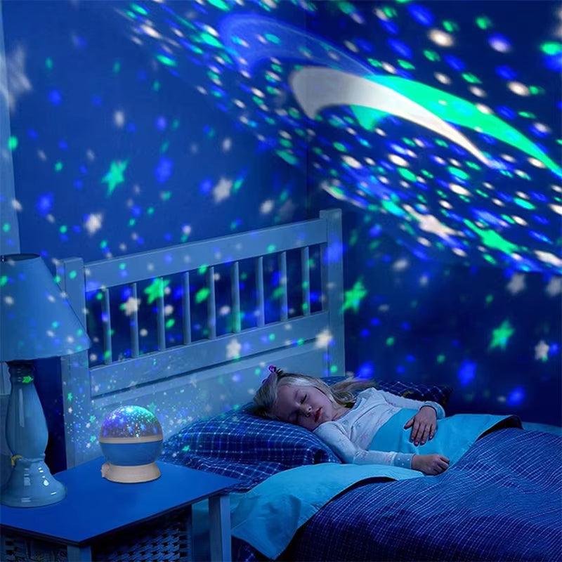 Rechargeable Star Projector — 360° Rotation, Timer
