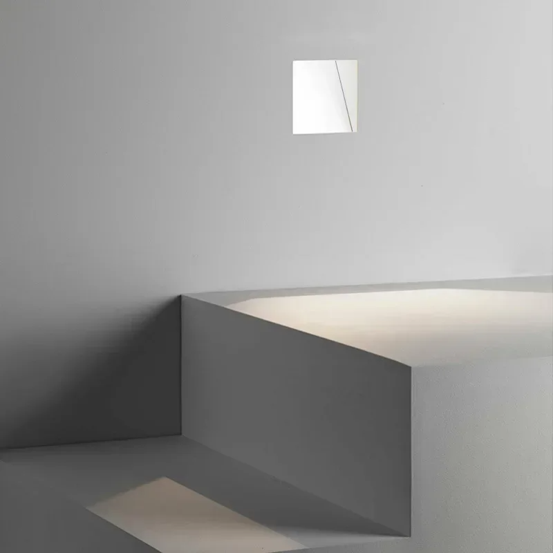 Lámpara de pared LED sin marco de 3W — Luz con sensor para escaleras, blanca