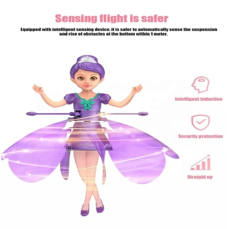 GlimmerWing Gesture-Controlled Flying Toy — Glowing Lights, Interactive Hand Motion