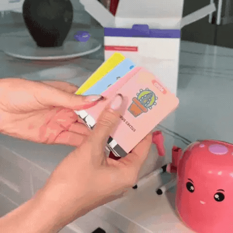 DRAWLEARN Interaktivní kreslicí robot — kartičky s pokyny krok za krokem, rozvoj jemné motoriky