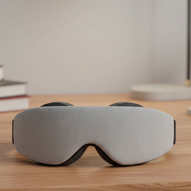 DreamFoam 3D maska na spaní z paměťové pěny s nastavitelnými konturovanými košíčky