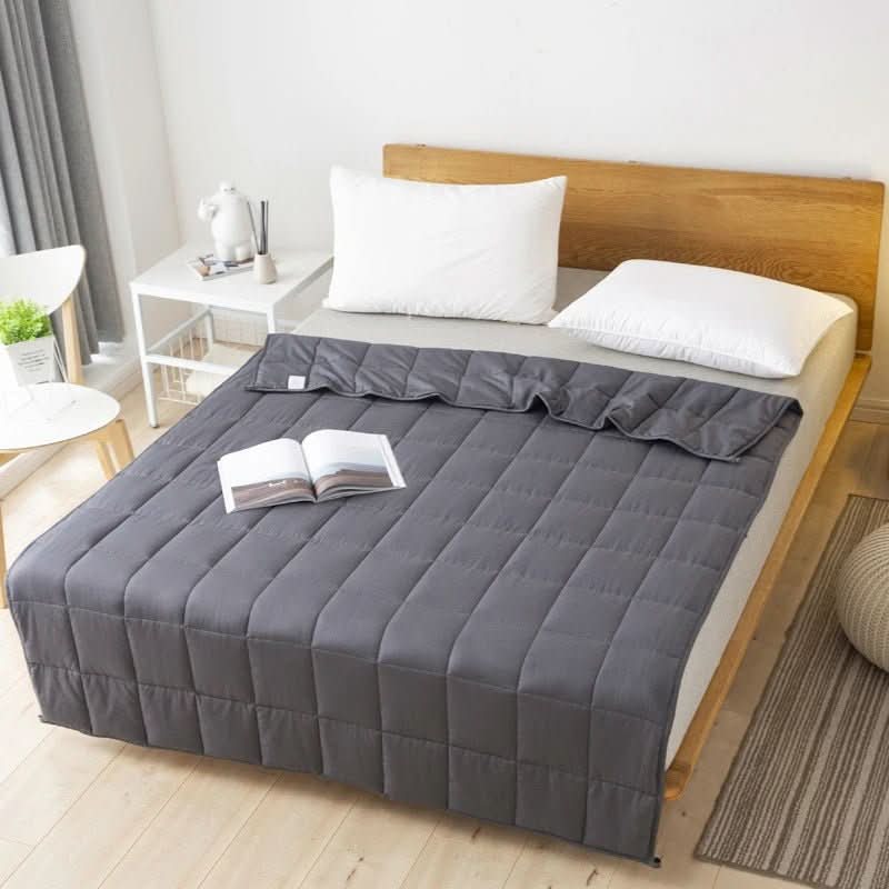 Dreamura Gewichtsdecke aus weicher Baumwolle - Druckgleichmäßiges Design, atmungsaktive Struktur
