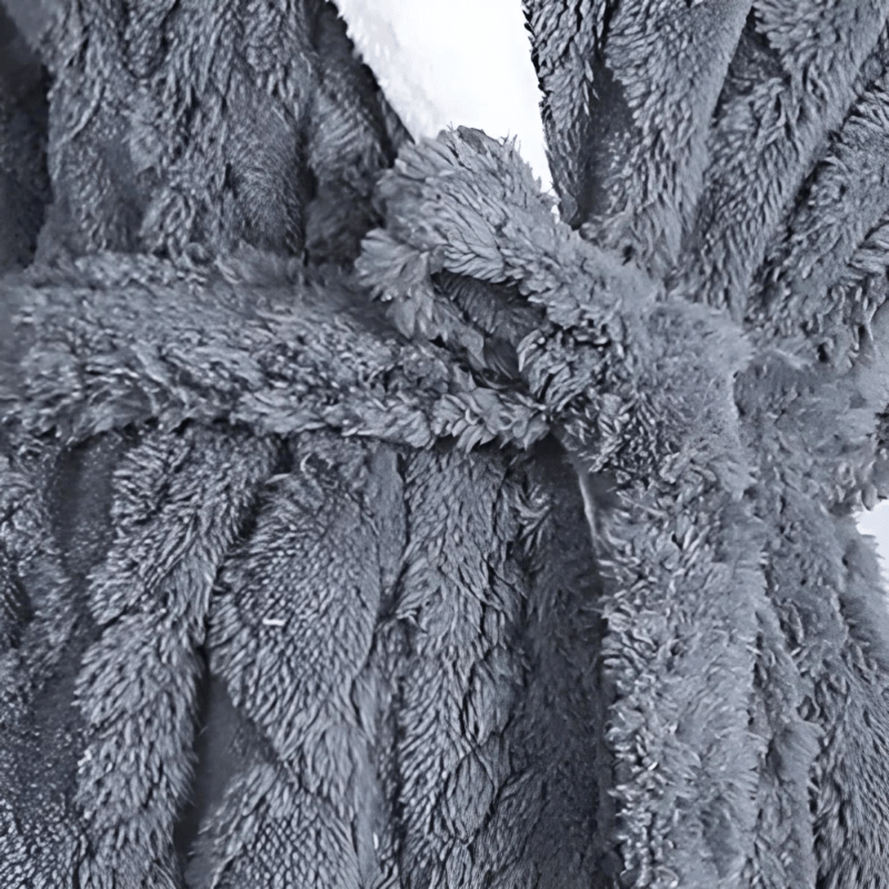 DreamWeave Plush Long Hooded Robe — Extended Length, Silky Soft Texture
