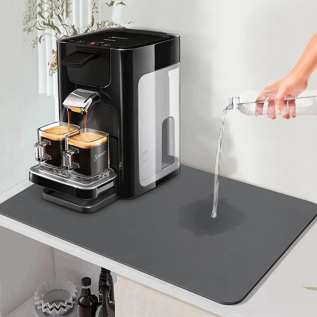 Diatomite Dripless Counter Mat — Rapid Water Absorption Quick Dry Surface