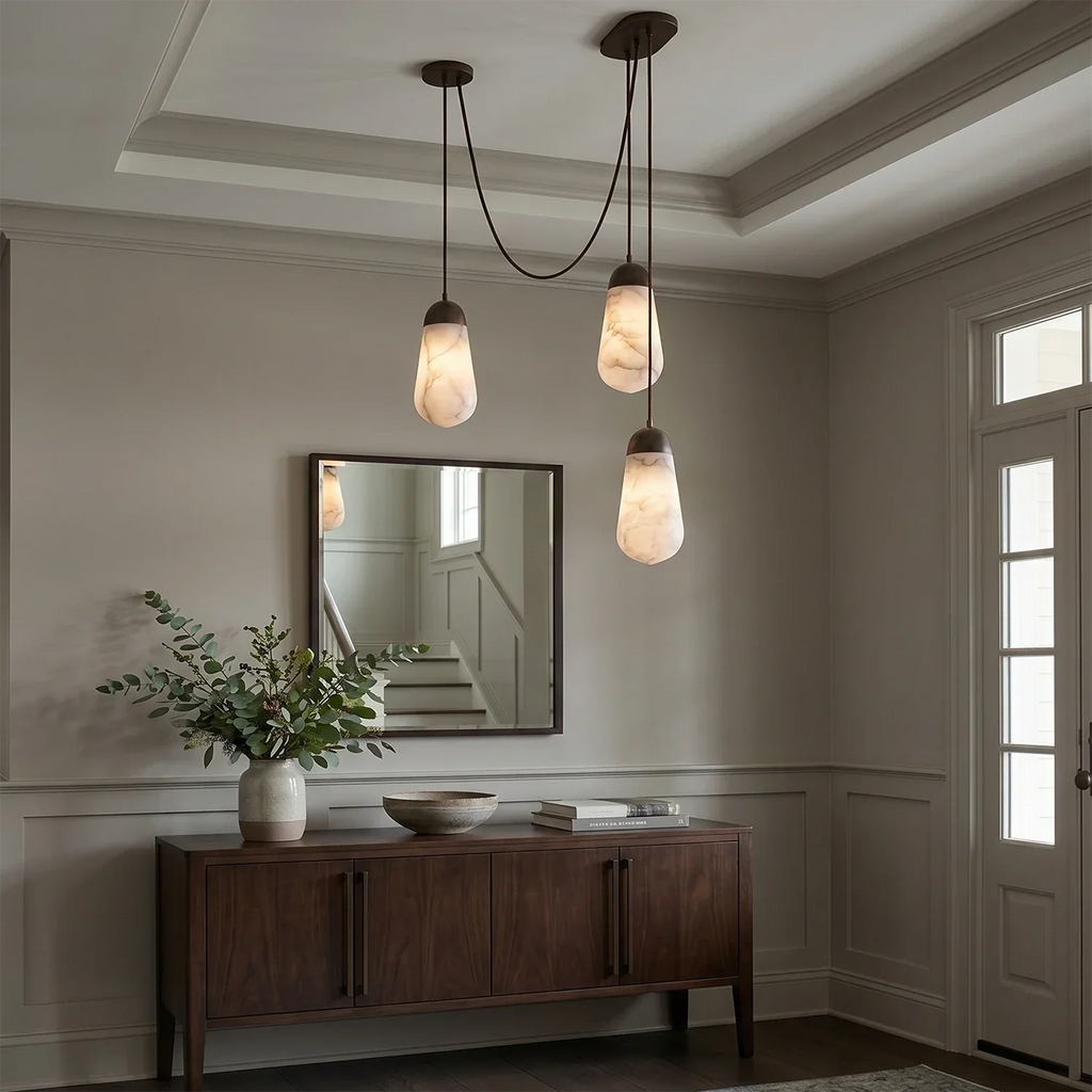 Droplet Alabaster Multi-Light Chandelier | wildoxy