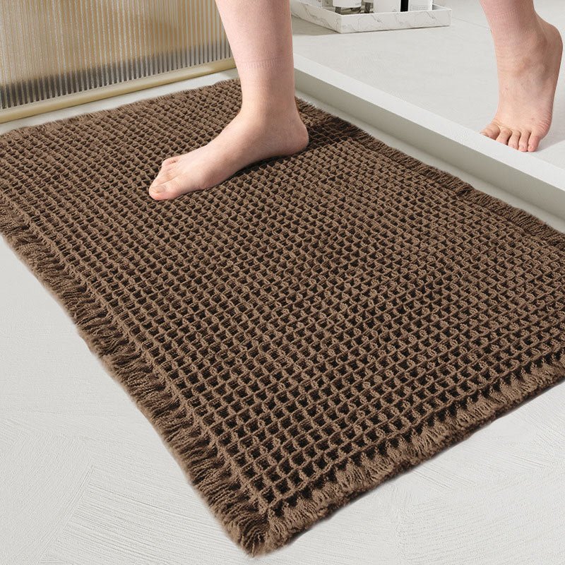 DRYMESH rychleschnoucí koupelnová předložka — Vysoce absorpční povrch s voštinovou síťovinou, měkká polstrovaná vrchní vrstva