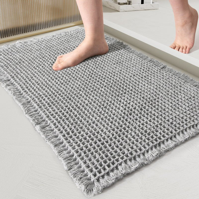 DRYMESH rychleschnoucí koupelnová předložka — Vysoce absorpční povrch s voštinovou síťovinou, měkká polstrovaná vrchní vrstva
