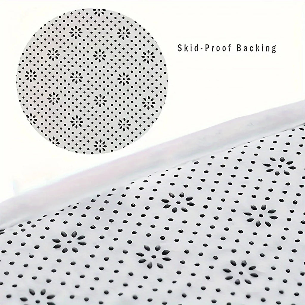 Drystay Griply Curved Absorbent Bath Mat — Stable Non-Slip Base, Ergonomic Shape