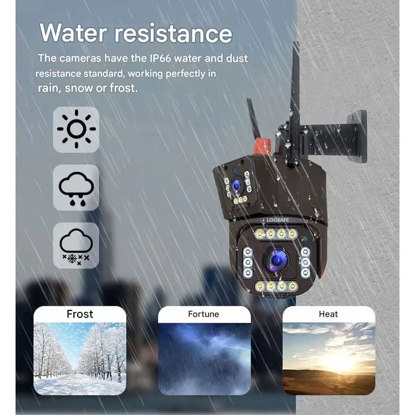 Guardian Eye Outdoor Wireless Surveillance Camera — 4K Solar Panel 10x Zoom