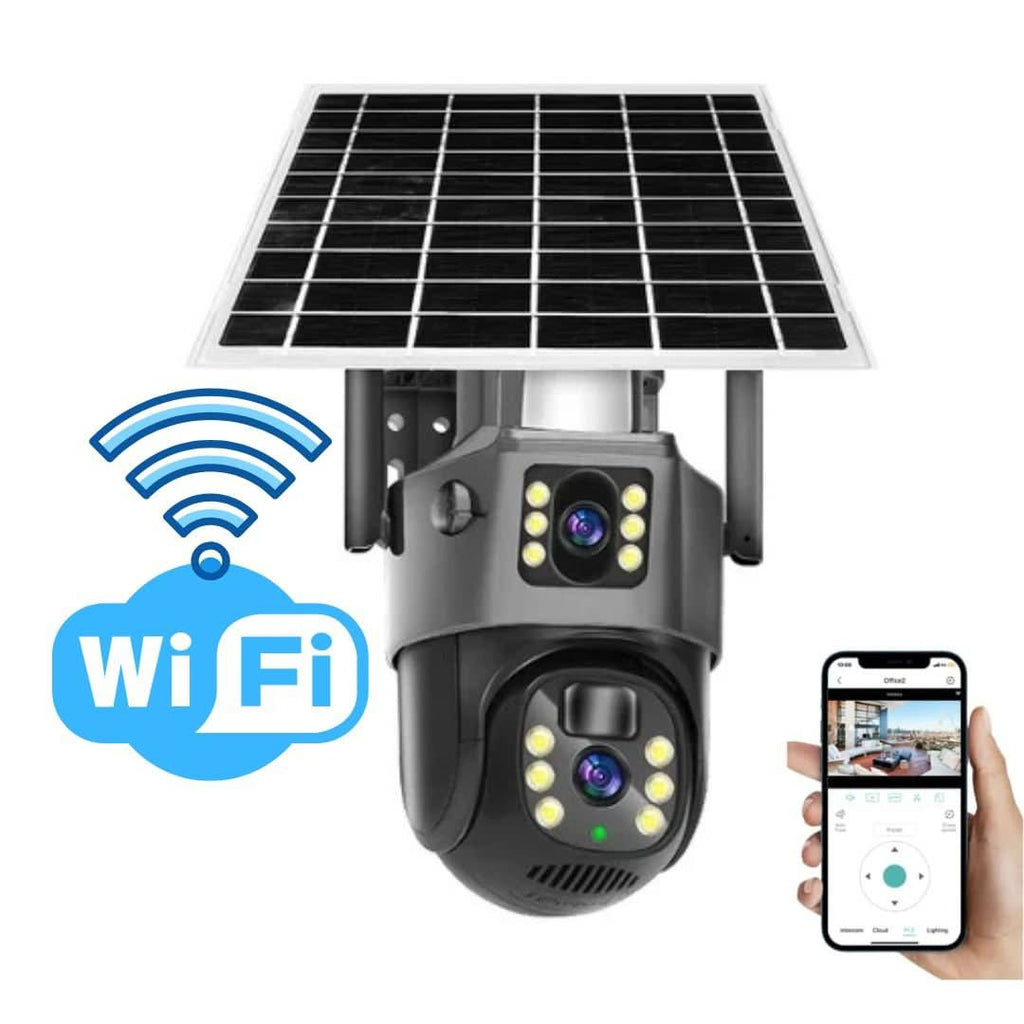 Guardian Eye Outdoor Wireless Surveillance Camera — 4K Solar Panel 10x Zoom