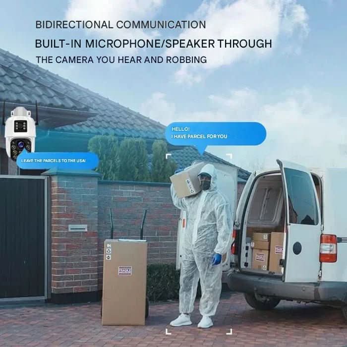 Guardian Eye Outdoor Wireless Surveillance Camera — 4K Solar Panel 10x Zoom