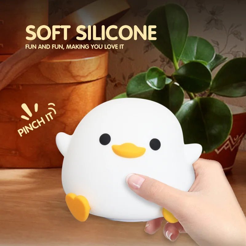 Ducklume Soft Silicone Duck Night Light — Direct Touch Sensor