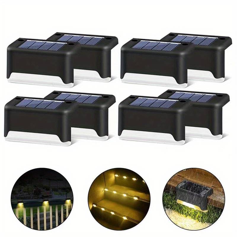 Solar LED Outdoor Fence Wall Light Colourful - Wildoxy