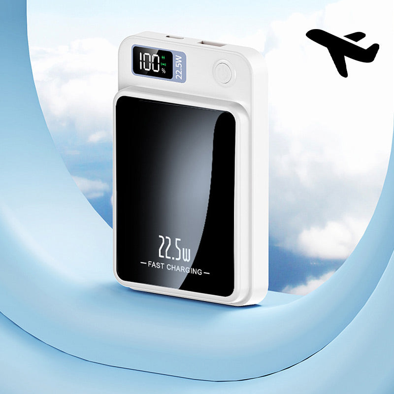 Φορητό power bank 20000mAh — Γρήγορος ασύρματος φορτιστής