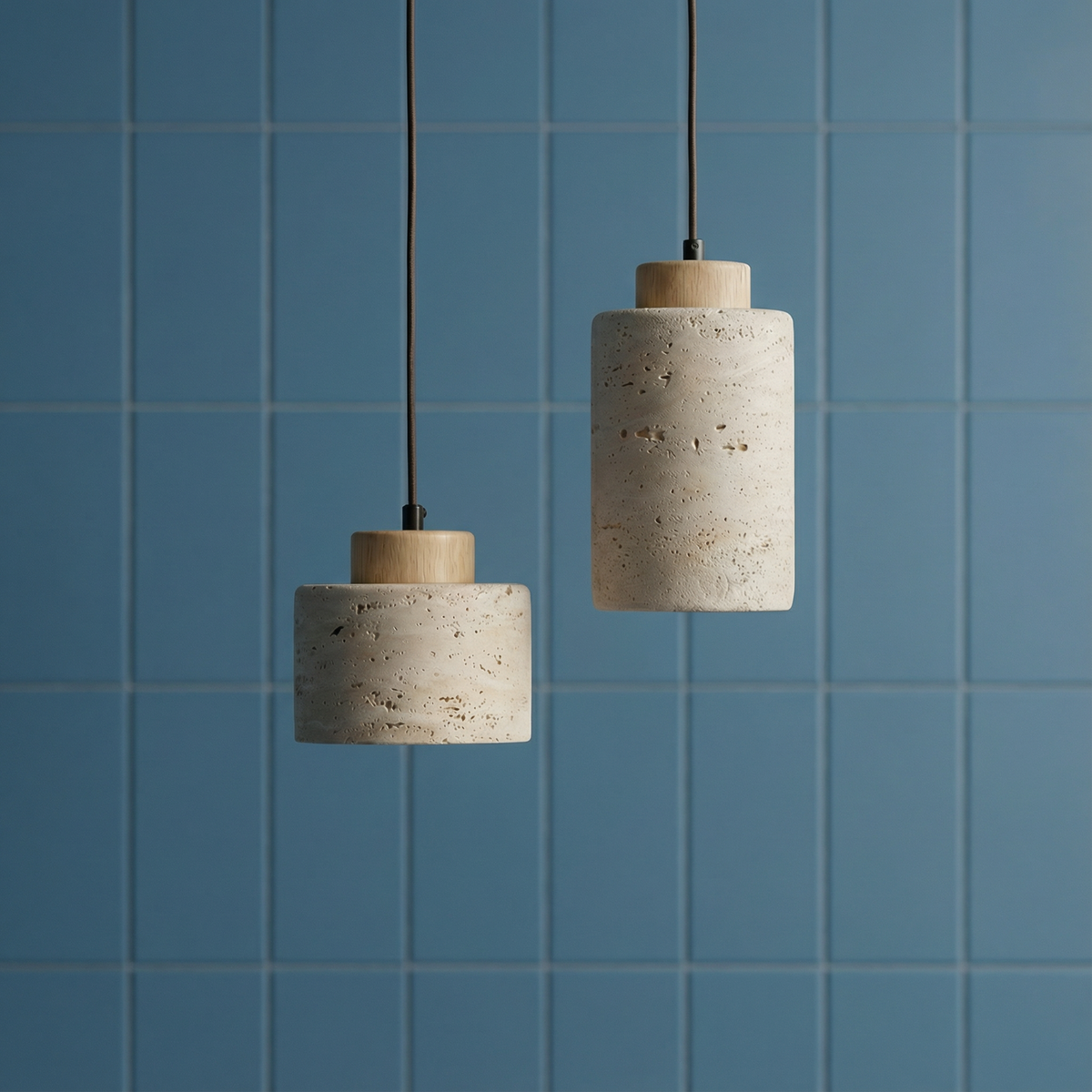 Vidar hanglamp van natuursteen – modern ontwerp met textuur