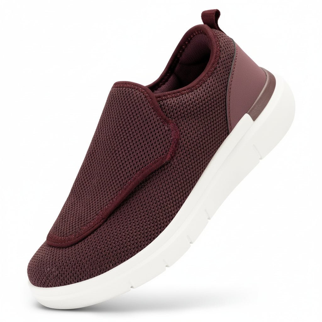 Chaussures de marche pour femmes EASYPACE — Coupe extra-large, fermeture à scratch