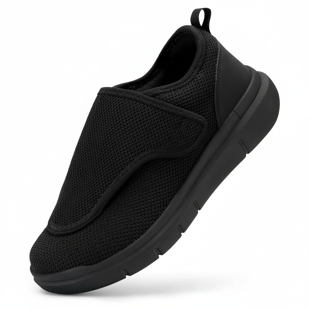 Chaussures de marche pour femmes EASYPACE — Coupe extra-large, fermeture à scratch