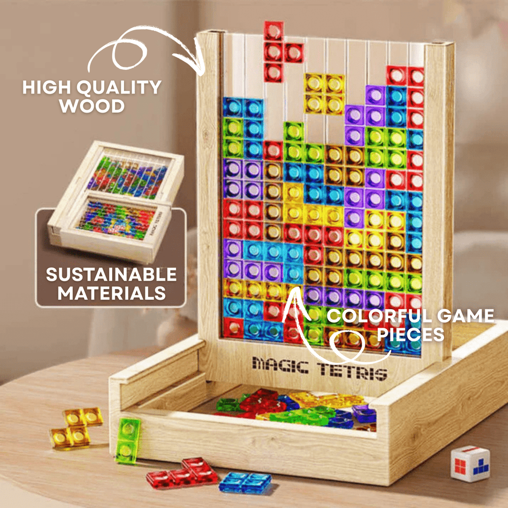 Ξύλινο Παζλ Tetris ECOBLOCK — Ανθεκτικός, Οικολογικός Σχεδιασμός
