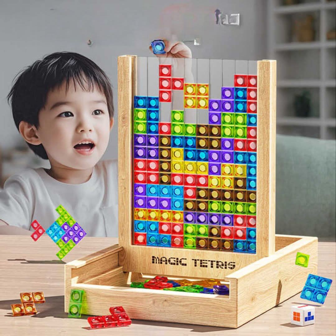 Ξύλινο Παζλ Tetris ECOBLOCK — Ανθεκτικός, Οικολογικός Σχεδιασμός