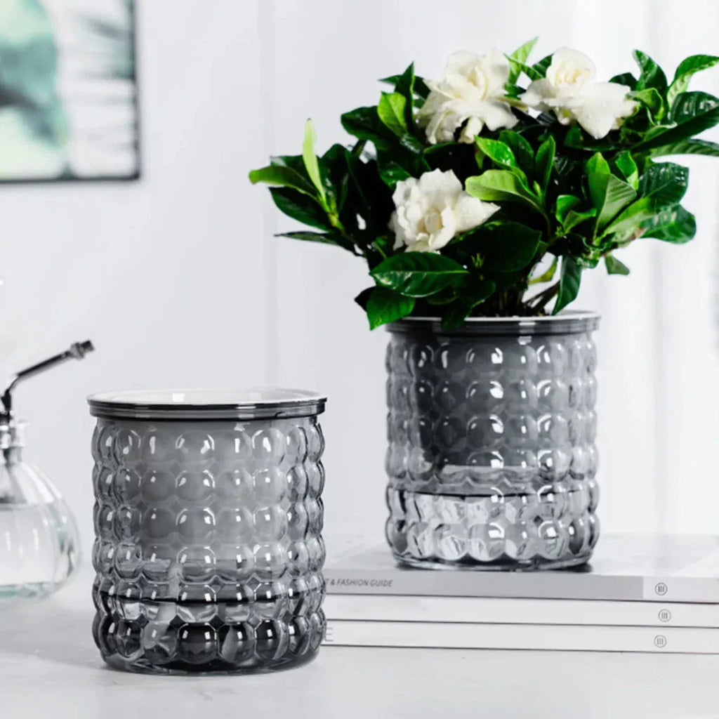 ECOBLOOM Modern Hydroponic Pot — Self-Watering Soil-Free Planter