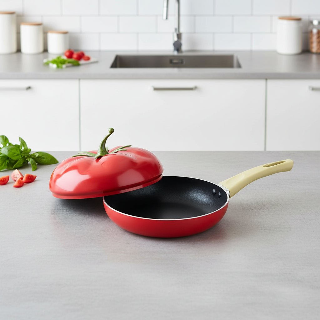 ECOFRY セラミック製ノンスティックフライパン - 均一な熱分布、料理が簡単に離れる