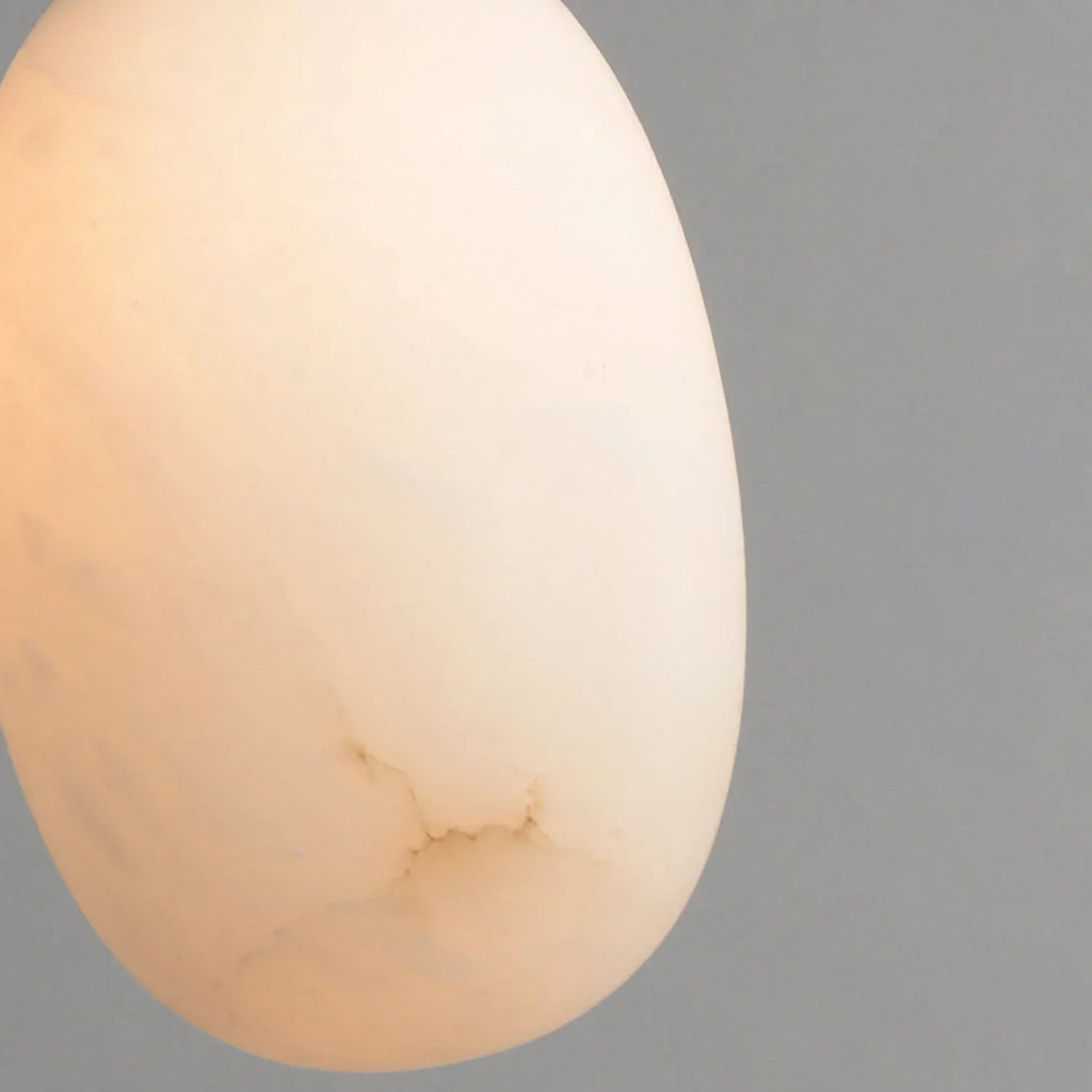 Egg-Shaped Alabaster Chandelier | wildoxy