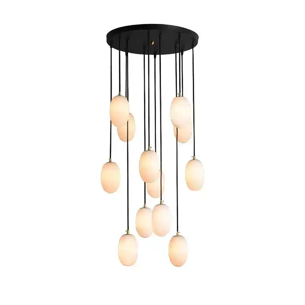 Egg-Shaped Alabaster Chandelier | wildoxy