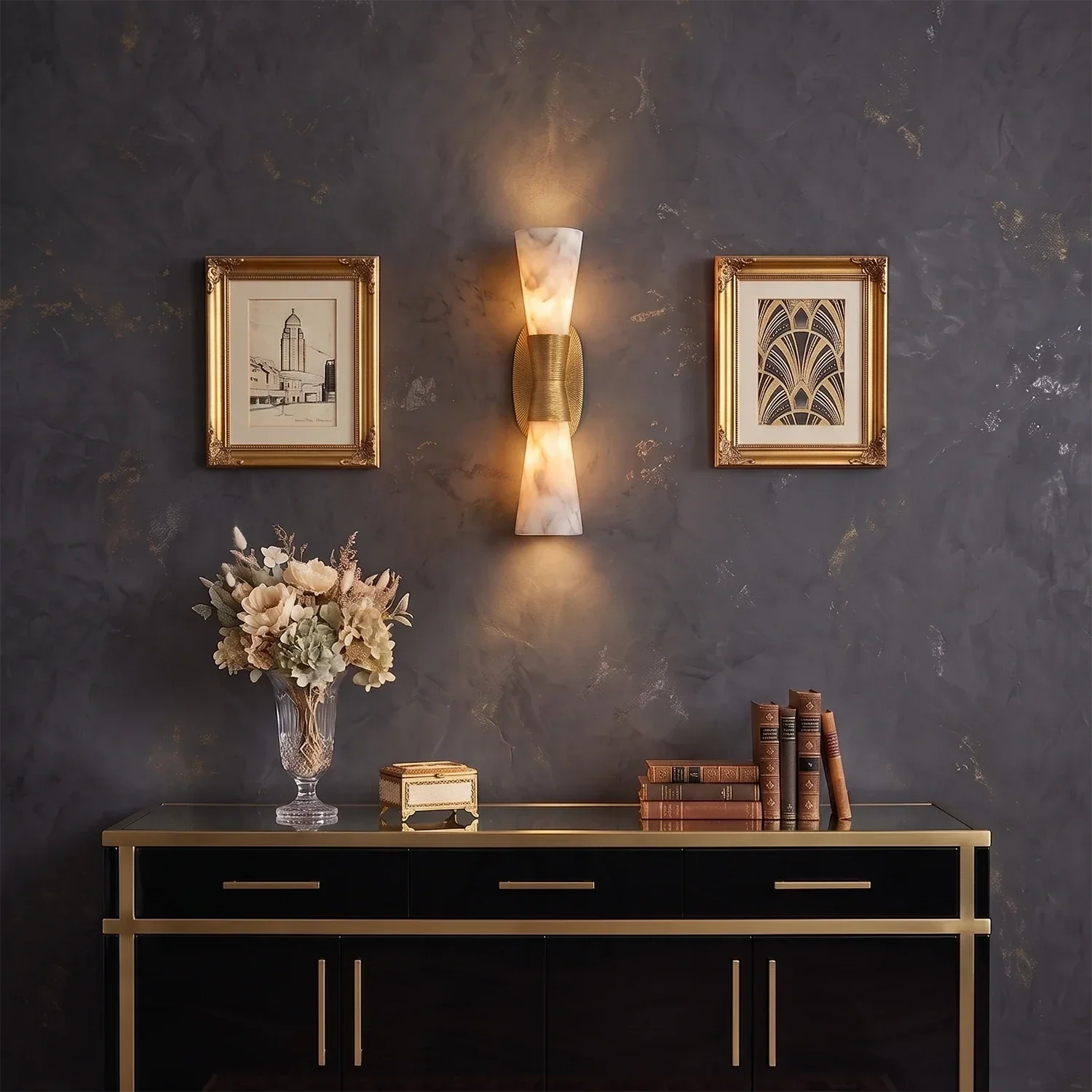 Elysian Alabaster Wall Sconce | wildoxy