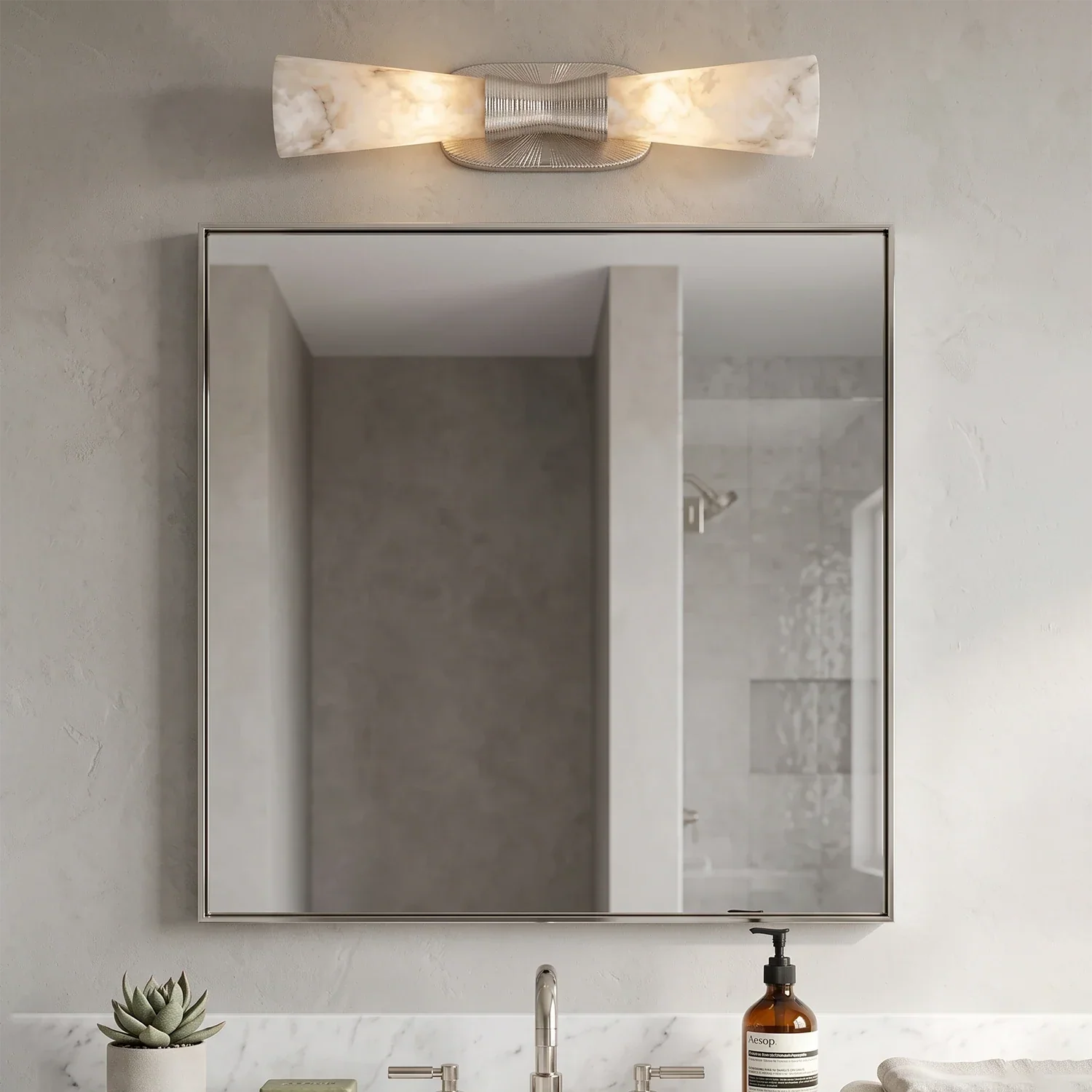 Elysian Alabaster Wall Sconce | wildoxy