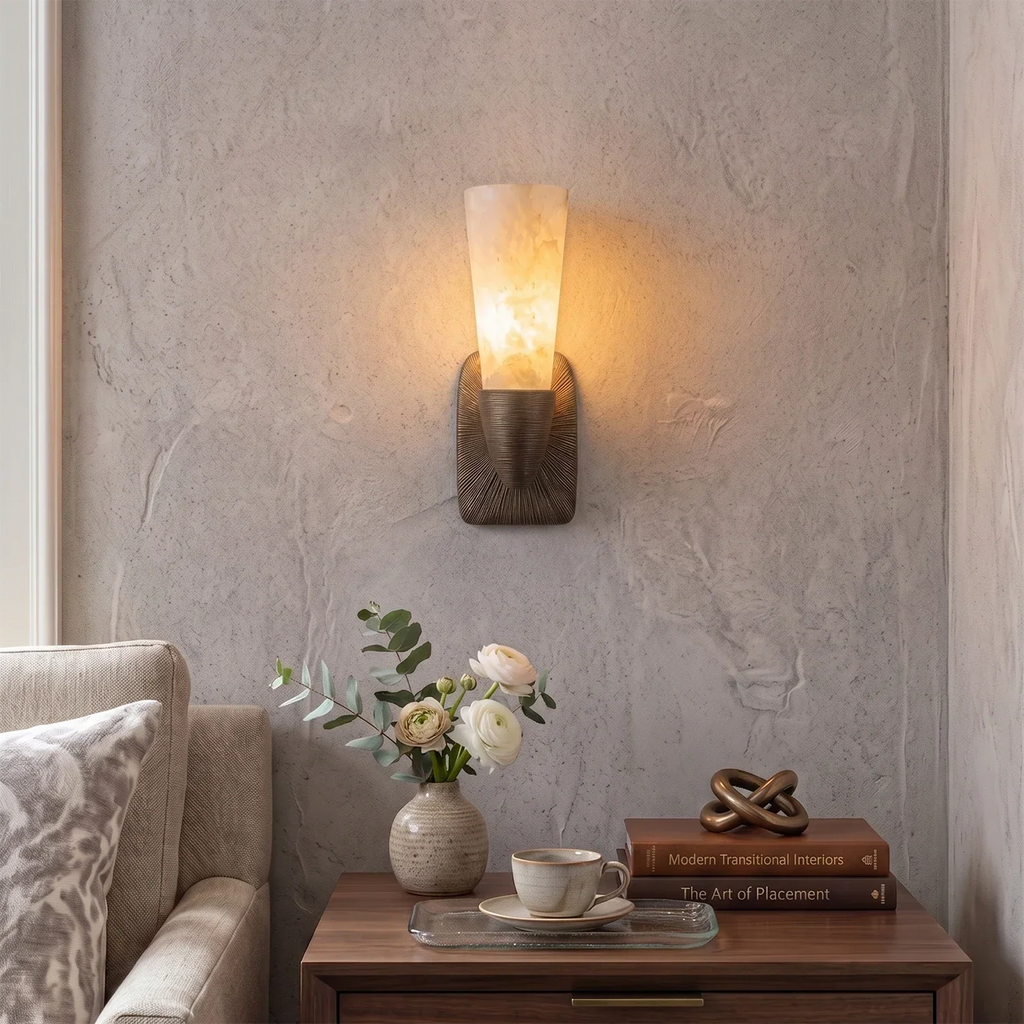 Elysian Alabaster Wall Sconce | wildoxy